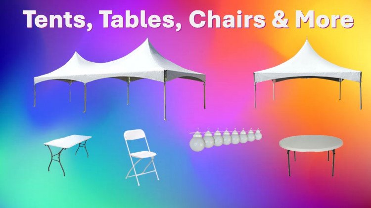 Tents Tables And Chairs Spotlight Bounce N Party Rentals Medford Ny