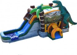 Jurassic Dinosaur Bounce House Combo Wet/Dry