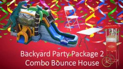 Backyard Party Package 2 Combo Bounce House