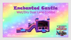 ENCHANTED 1705448072 Enchanted Dream Castle Bounce and Dual Lane Slide Combo