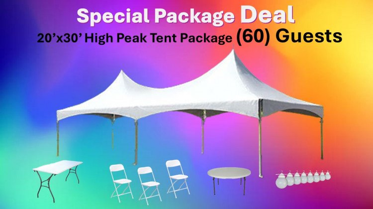 Tent Package 20x30 (60) Guests