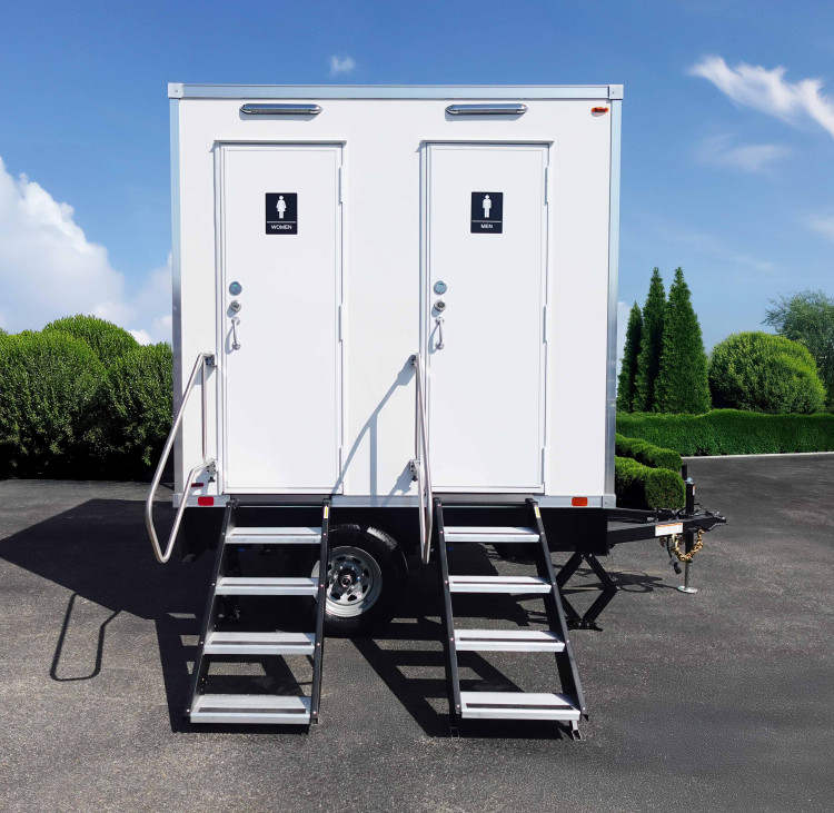 Luxury 2 Stall Mobile Restroom