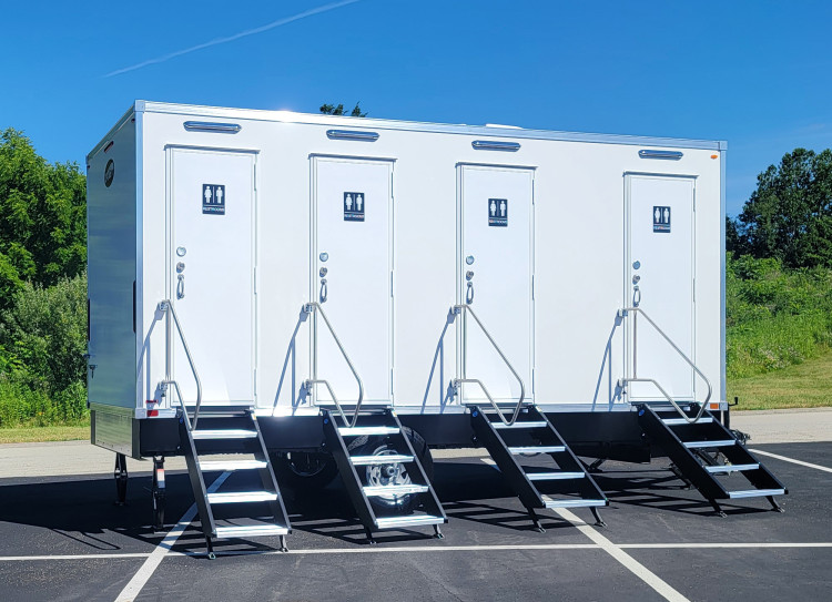 Luxury 4 Stall Mobile Restroom