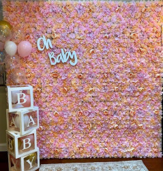 walllssss 1761670630 Pink and Champagne Flower Wall